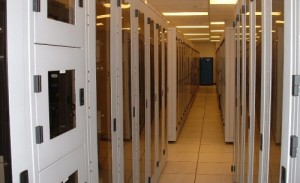 Data center with servers